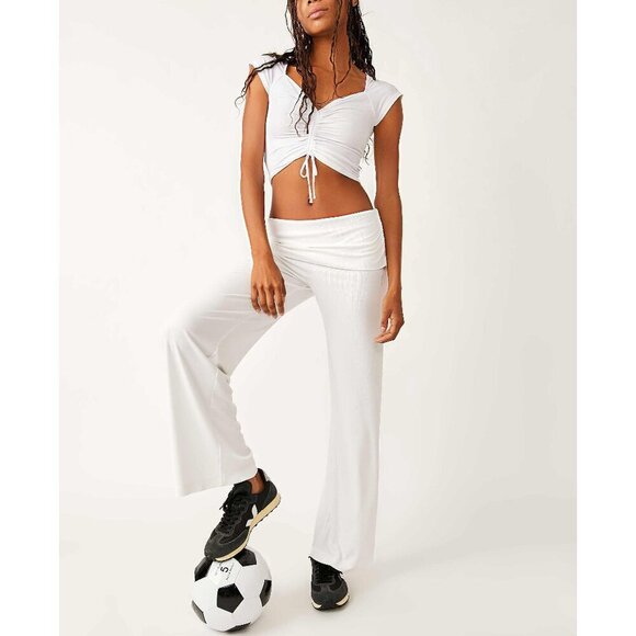FP Movement by Free People Pants - FP MOVEMENT Meet Me In The Middle Pants / White XS New!